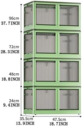 Кабинет за складирање на низам - Контејнери за складирање, канти за складирање од пластична пластика од 5 врати, кутија за складирање со тркала