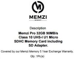 MEMZI PRO 32gb 90MB/S Класа 10 Микро SDHC Мемориска Картичка СО SD Адаптер ЗА LG Q7a, Q6a, Q6 Prime, Q Pyllus a, Q Pyllus+, K11+, Pyllus