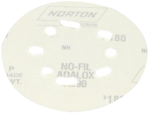 Нортон 07660704058 Универзален ВАС Дука за кука и песок Абразивен диск со прицврстување на кука и јамка, поддршка од хартија, алуминиум