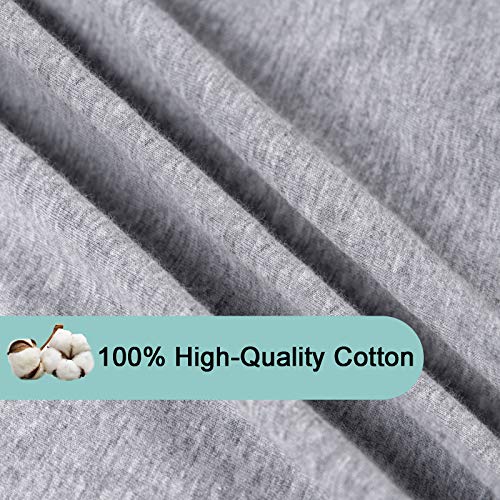 Pro Goleem Nursion Pillow Cover Jersey Cotton 2 пакет мек перница за хранење лизгање за мајки за доење одговара на стандардна перница за