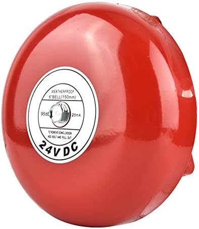 Безбедносен аларм за пожарникарски пожар, аларм за водоотпорен метал од 24V, безбедносно пожарна аларм.
