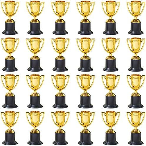 Јувале 24 Пакет Мини Трофеи За Сите Возрасти Награди, Злато Учество Трофеј Куп За Спорт, Турнири, Натпревари