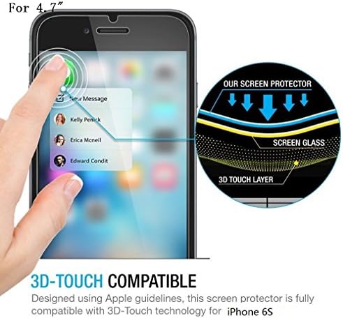 iPhone 7 Заштитник На Екранот, TANTEK [Без Меур][HD-Clear][Анти-Гребење][Анти-Отсјај] [Анти-Отпечаток] Калено Стакло Заштитник На Екранот