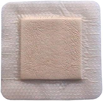 Облекување на ултра-апсорбирана силиконска пена со граничен водоотпорен 4 x 4 10 по кутија за облекување на рани од Ареза Медицински
