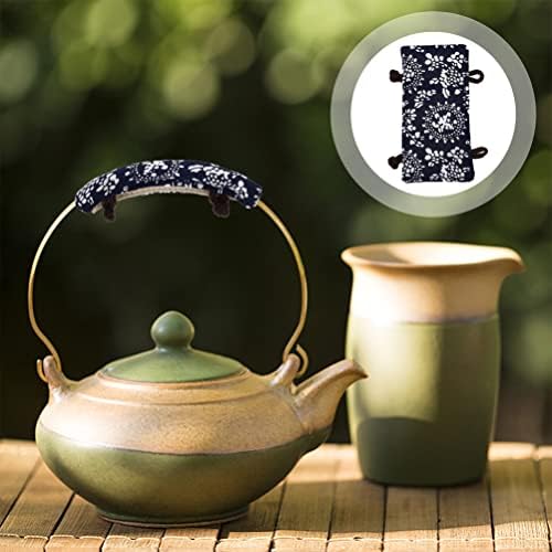 Гроздобер чајник чајник рачка за капакот на котел: 2 парчиња - ракав за држач за држачи за држачи за држач за држач гроздобер јапонски стил на