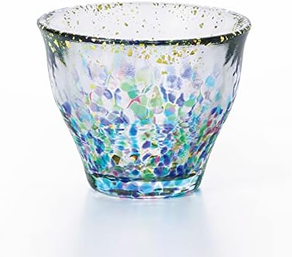 Адерија Саке чаша стакло Цугару Видоро Матсури Ханаби направен во Јапонија