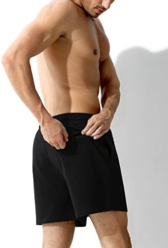 Арјен Кроос машка потта памучна шорцеви 5 инчи што трчаат шорцеви со џебови од патент