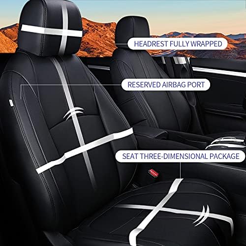 Обвивки за седишта за автомобили со дисиутого, за Хонда Цивил 2017 2017 2018 2019 2020 2021 Седан целосен сет faux кожа водоотпорна седиште