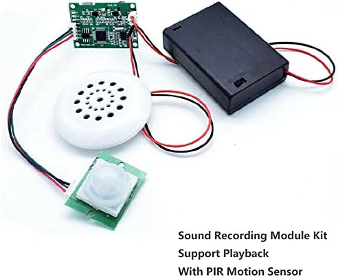 MP3 гласовна снимање модул за репродукција на модул за звук со звучник+сензор за PIR