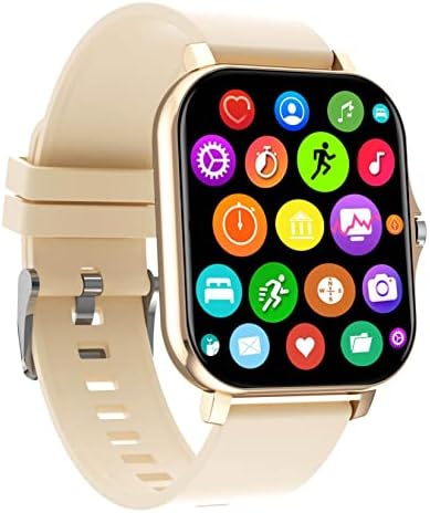 Kimanli Smart Watch Autcement Trackers Trackers Bluetooth 1.7 HD Touchs екранот смарт часовници со повик и текст Примајте/бирање на здравствен