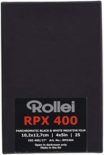 Ролеи Филм Додатоци RPX 400 ISO, 4x5, 25 Листови