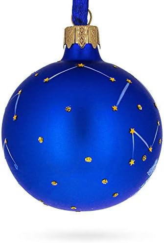 Јарец астролошки хороскоп знак за хороскоп стакло топка Божиќ украс 3,25 инчи