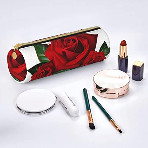 Dcarsetcv готски розов молив кутија симпатична пенкало кутија цилиндар кожа молив торбичка канцеларија моливи кутии торбички подароци за