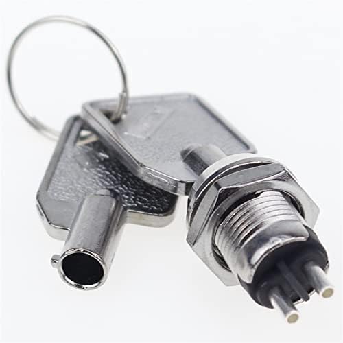 Вклучување /исклучување на прекинувачот на копчето D102 12mm Микро -барел Електронски прекинувач за заклучување на копчето 2