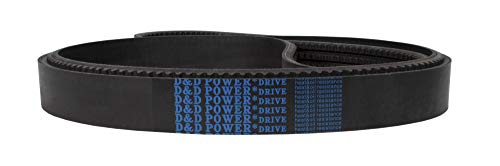 D&D PowerDrive 5vx870/04 опсежен појас, 5/8 x 87 OC, 4 лента, гума