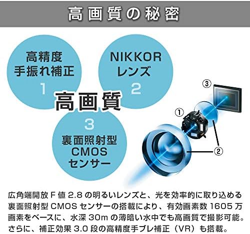 Nikon Digital Camera Coolpix W300 Coolpix Orange Orange водоотпорна камера