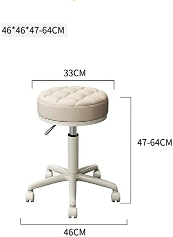 Фехун прилагодлива салон за масажа на столче за вртење на столче со тапацирано седиште, тркалачки тркала за фризерски спа салон за убавина