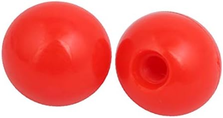 X-Gree M6 Threaded 20mm Dia Red Plastic Roder Ball Ball Knob Machine Tools 5 PCS (M6 Roscado 20 mm Dia Plástico Rojo Mango Redondo Bola Perilla