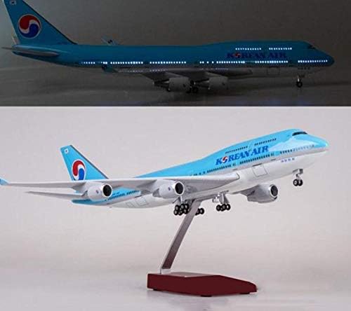 47 см Авион Боинг Б747 Авион Кореја Меѓународни авиокомпании со тркала со светла