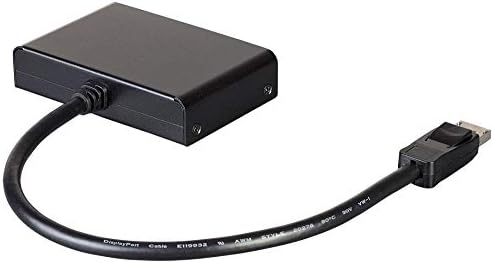 Monoprice 121974 2-Port DisplayPort 1.2 до HDMI повеќе-стрим транспорт центар, ДП до HDMI, црно