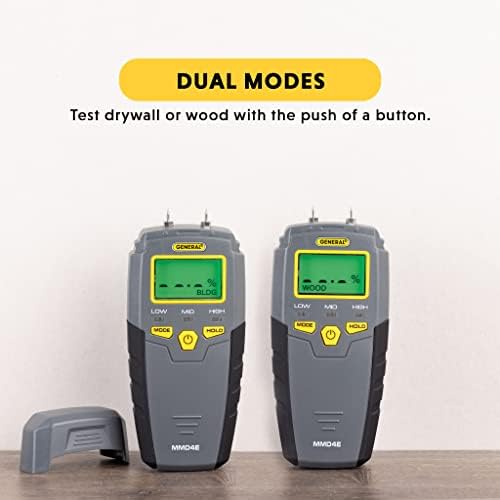 Општи алатки MMD4E Мерач на дигитална влага, Grays & Etekcity Infrared Thermometer 1080, пиштол за температура на топлина за готвење, ласерска