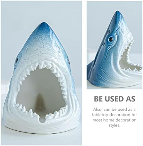 Аквариум ајкула ајкула декор декор керамички ајкула статуа риба резервоар за уредување декор