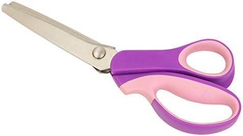 ЏИСТЛ Розова Ножици За Ткаенина, Нерѓосувачки Челик Ракува Професионални Облекување Шиење Ножици Цик-Цак Ткаенина Занает Ножици