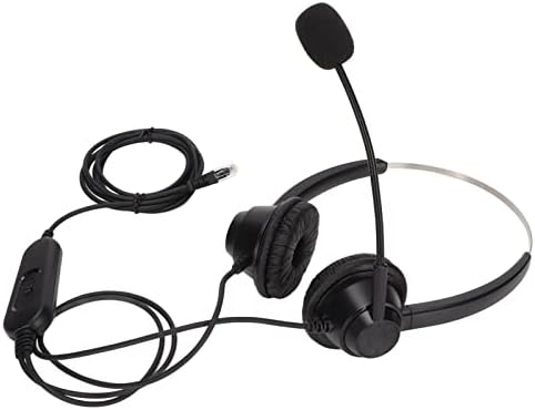 Деловни Слушалки Бинаурални Телефонски Слушалки Со Микрофон Приспособлив Волумен И 6 Брзина ЛИНИЈА СЕКВЕНЦА H360D-RJ9-MVA RJ9
