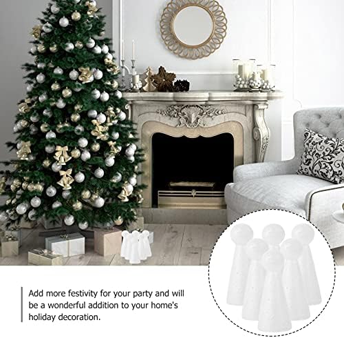 Божиќни занаетчиски топки од пена: 30 парчиња бели мазни полистирен пена топки украси за Божиќни уметнички занаети за украси