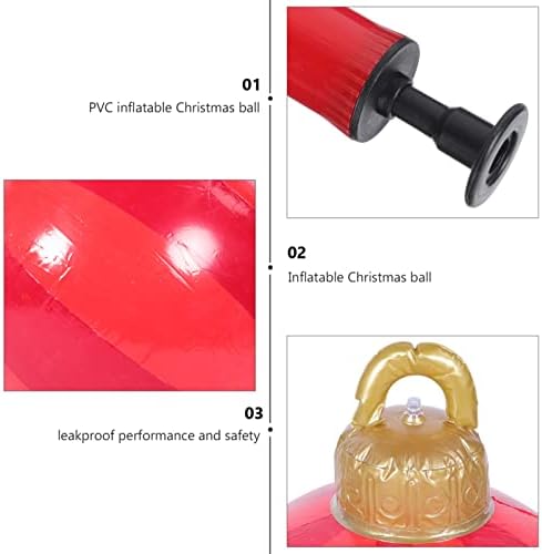 Pretyzoom 3 Божиќни божиќни топки за надувување Божиќни топки надуени играчки играчки надуени Божиќни топки Декорација на божиќна