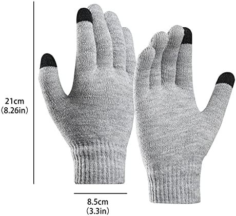 QVKARW Унисекс топли ракавици зимски руно дебели екрани плетени ракавици за кошула за велосипеди за велосипедизам на отворено