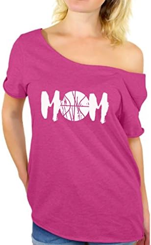 Незгодни стилови женски кошарка мајка спорт мајка графички графички врвови на рамото маица бела идеја