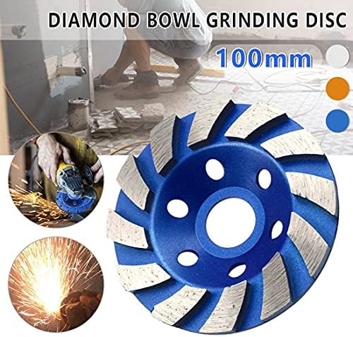 Диск за мелење на дијаманти, тркало за чаши, алатки за напојување со тркала 4 100мм дијамантски мелење тркала Диск облик на облик на мелење чаша бетонски гранит камен