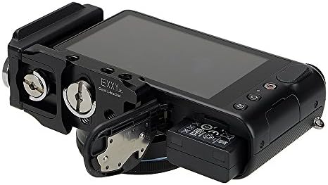 Fotodiox Exxy Omni Jr. Universal L-Bracket за повеќето помали камери за леќи без огледало од про-сите метални црни камера за зафат за Acra Swiss или Arca Swiss-Type Brapts Please