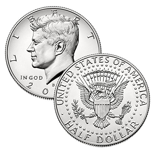 2017 П, Д Кенеди Половина Долар 2 Монета Во Собата Нециркулирани
