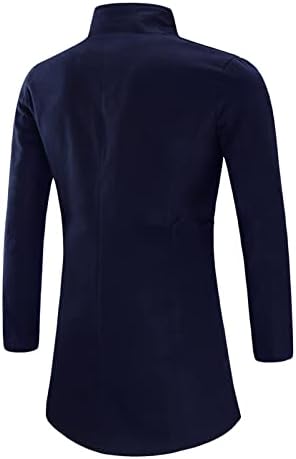 ADSSDQ удобна школка јакна Генти Туника густо лаптопско палто со долг ракав Помекото копче надолу популарно падот