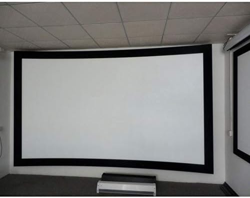 N/A 4K 16: 9 Бело ткаени акустични транспарентни прилагодени 3D криви фиксни рамка Проектор екран за екранот за проекција на