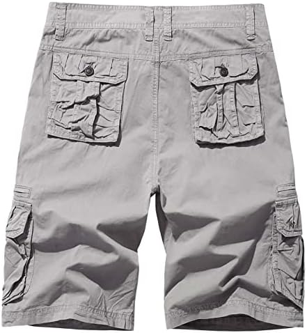 Озммјан машки пешачки шорцеви на отворено тактички шорцеви за мажи мулти џеб лето обичен памучен риболов товар кратки панталони