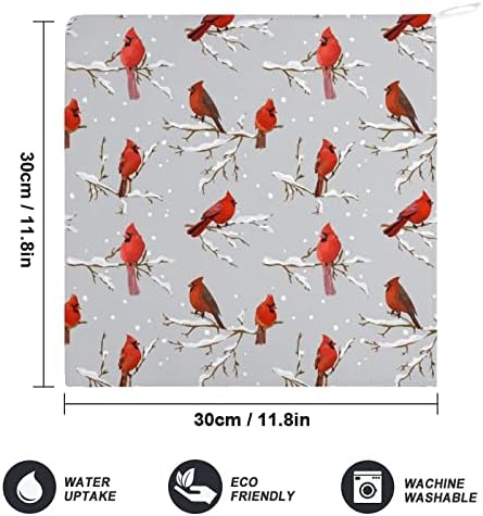 Рака Пешкир Зимски Птици Шема Божиќ Снег Рака Крпи Сад Пешкир Јаже Дизајн За Бања Кујна Спорт
