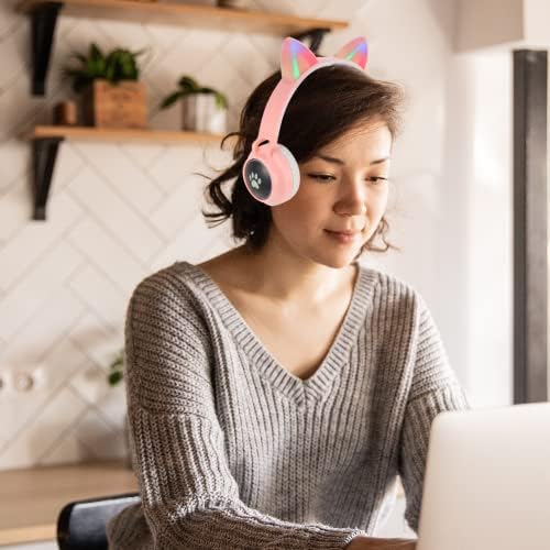 СОЛУСТ Компјутерски Слушалки За Игри Преклопливи Безжични Слушалки Преку Слушалки За Игри За Уши