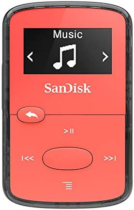 SanDisk 8GB Клип Џем Mp3 Плеер, Црна - Microsd Картичка Слот И FM Радио-SDMX26-008G-G46K &засилувач; 8GB Клип Џем Mp3 Плеер, Пинк-microSD