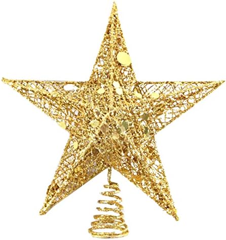 Џриге 9.8 Елка Ѕвезда Топер, Блескав Ѕвезда Елка Топер Злато Елка Топер Ѕвезда За Одмор Божиќ Нова Година Партија Дома Спална Соба Декор