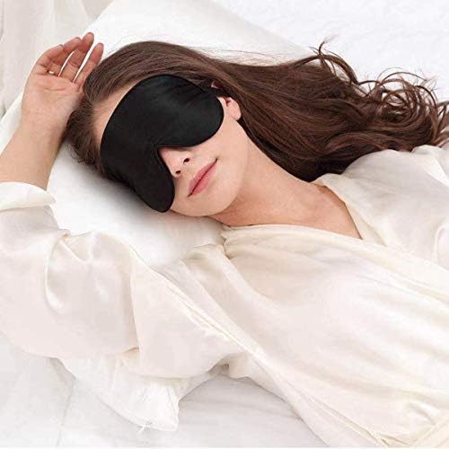 Маска за спиење и слепило ， Супер-мазна маска за очи за спиење ， Погоден за патување, дремка, ноќен сон, за мажи жени деца кои спијат