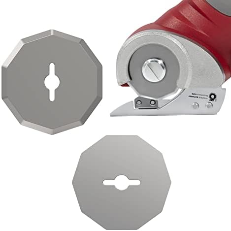 Безжичен секач за картон, секач за електрична ткаенина Vloxo со безбедносно заклучување сива и лопати за замена