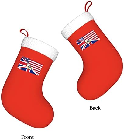 TZT Американско знаме и знаме на Божиќните чорапи на Кајман ЛСЛАНД, подароци за одмор на Божиќни празници за украси за семејни празници