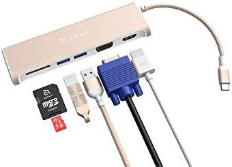 Адам елементи 5-во-1 USB C Hub-4K USB C До Hdmi-Sd Читач На Картички - 2 USB 3.1 Порти-Пренослив, Издржлив Алуминиумски Случај