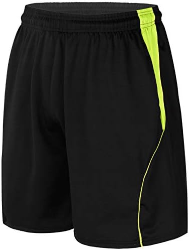 ИНХZOY машки спортски шорцеви панталони со стебла за обука на џеб, лабави, вклопуваат во теретана вежбање кошарка панталони активна облека