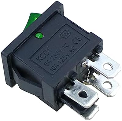 SKXMOD 1PCS KCD1 Switch Switch Switch 4Pin On-Off 6A/10A 250V/125V AC Црвено жолто зелено црно копче за црно копче