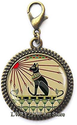 Египетски накит за мачки, уметнички накит за мачки, затворач на јастог од јастог, египетски јастог од јастог, влечење на египет, накит за