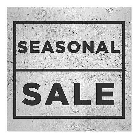 CGSignLab | Сезонска продажба -Басична сива јасно лепење на прозорецот | 16 x16